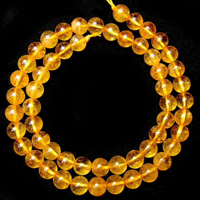 Citrine 8mm Round Beads