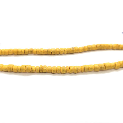 Coco Golden Yellow 3x4mm Wood Beads