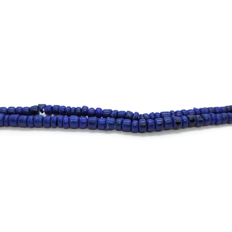 Coco Royal Blue 3x4mm Wood Beads