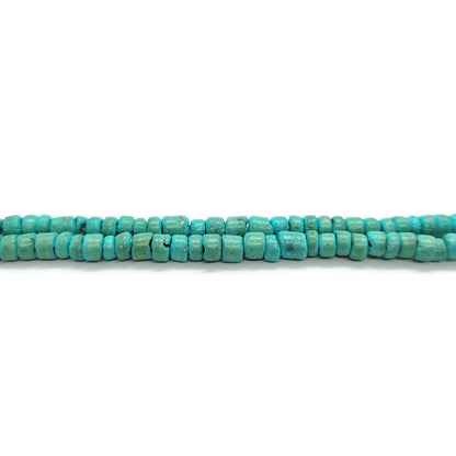 Coco Turquoise 3x4mm Wood Beads