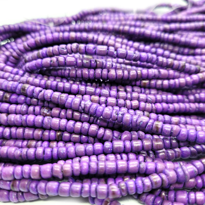 Coco Violet 3x4mm Wood Beads