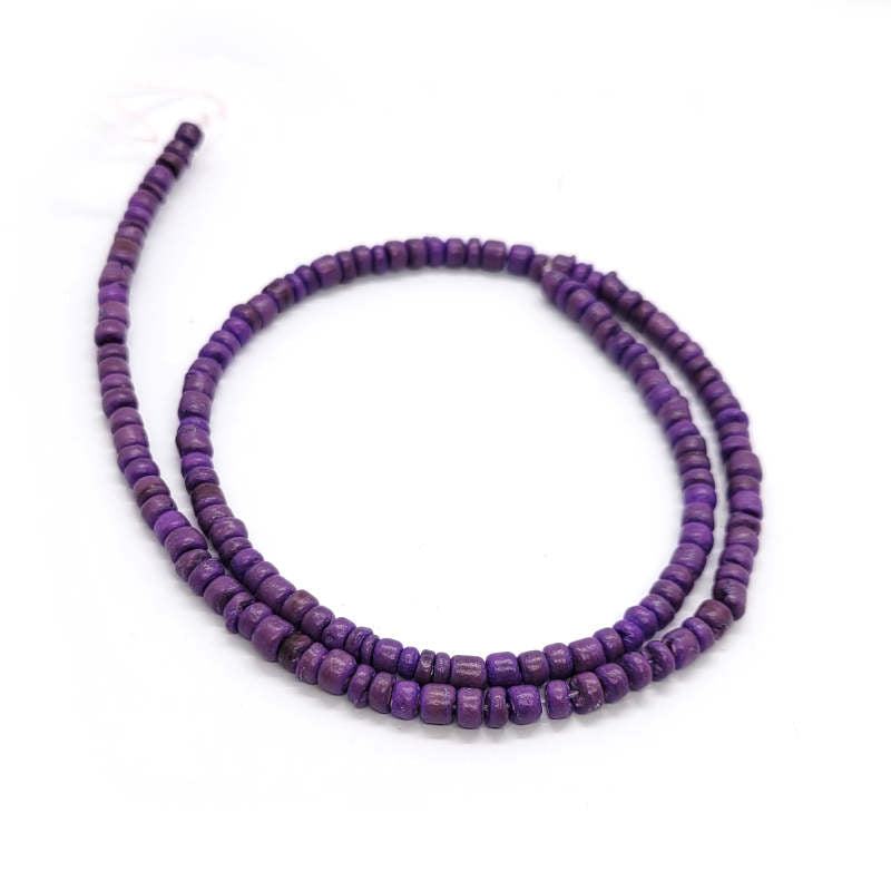 Coco Violet 3x4mm Wood Beads