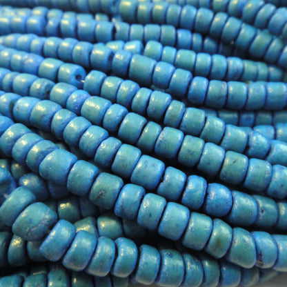 Coco Azure Blue Wood Beads