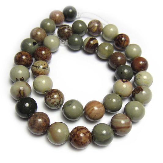 Coffee Bean Jasper 10mm Round Beads