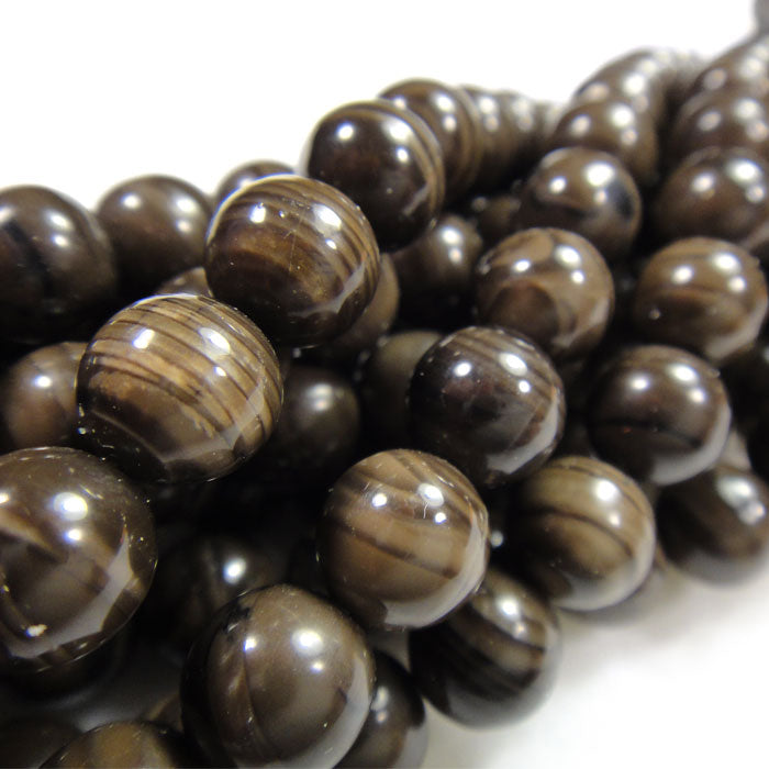 Coffee Jasper 8mm Round Beads