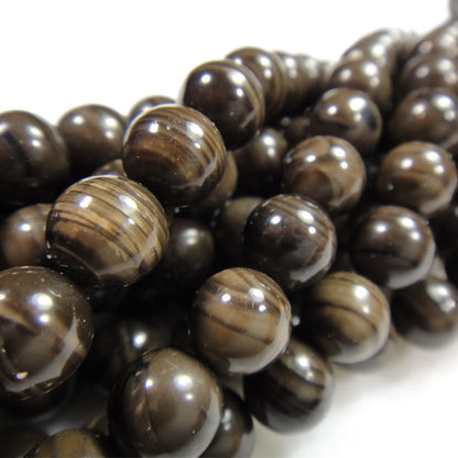 Coffee Jasper 8mm Round Beads