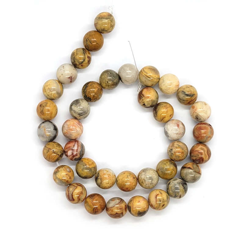 Crazy Lace Agate 10mm Round Beads