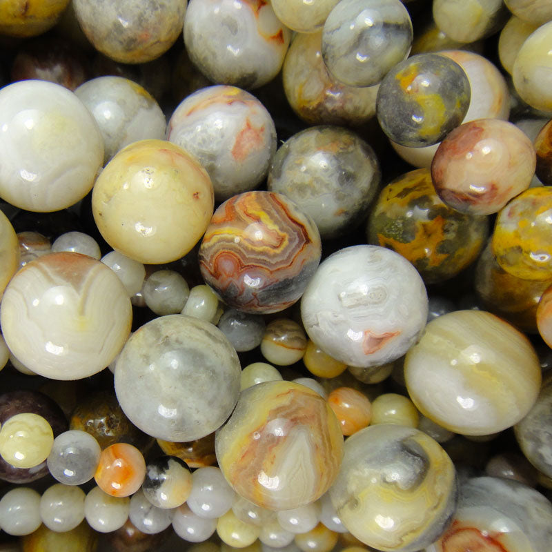 Crazy Lace Agate 10mm Round Beads