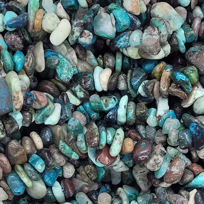 Natural Chrysocolla Chip Beads