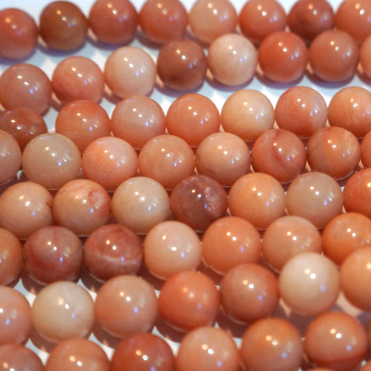 Dark Pink Aventurine 10mm Round Beads 