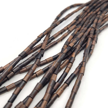 Kamagong (Tiger Ebony) Tube Wood Beads