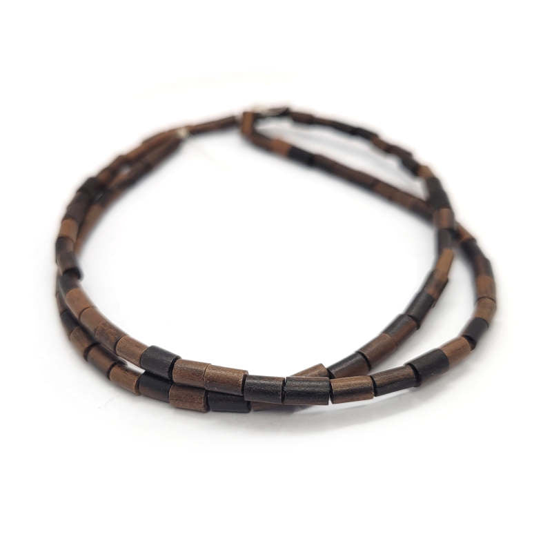 Kamagong (Tiger Ebony) Tube Wood Beads