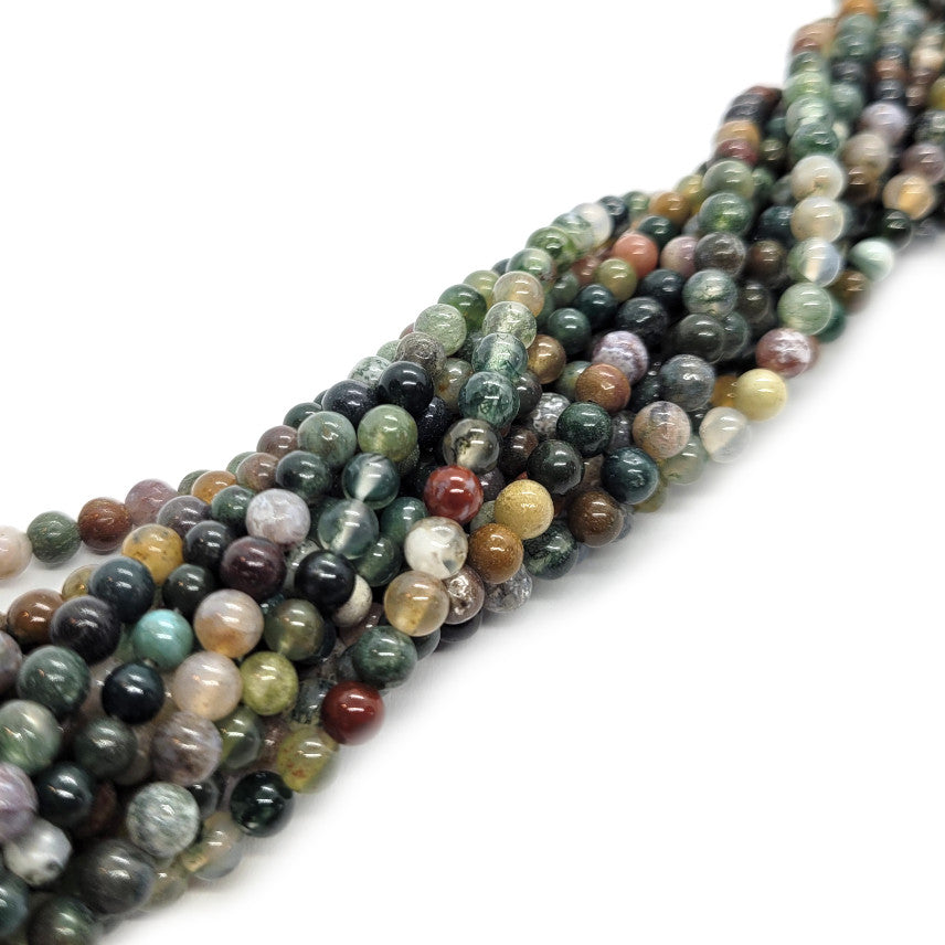 Fancy Jasper Round 4mm Beads