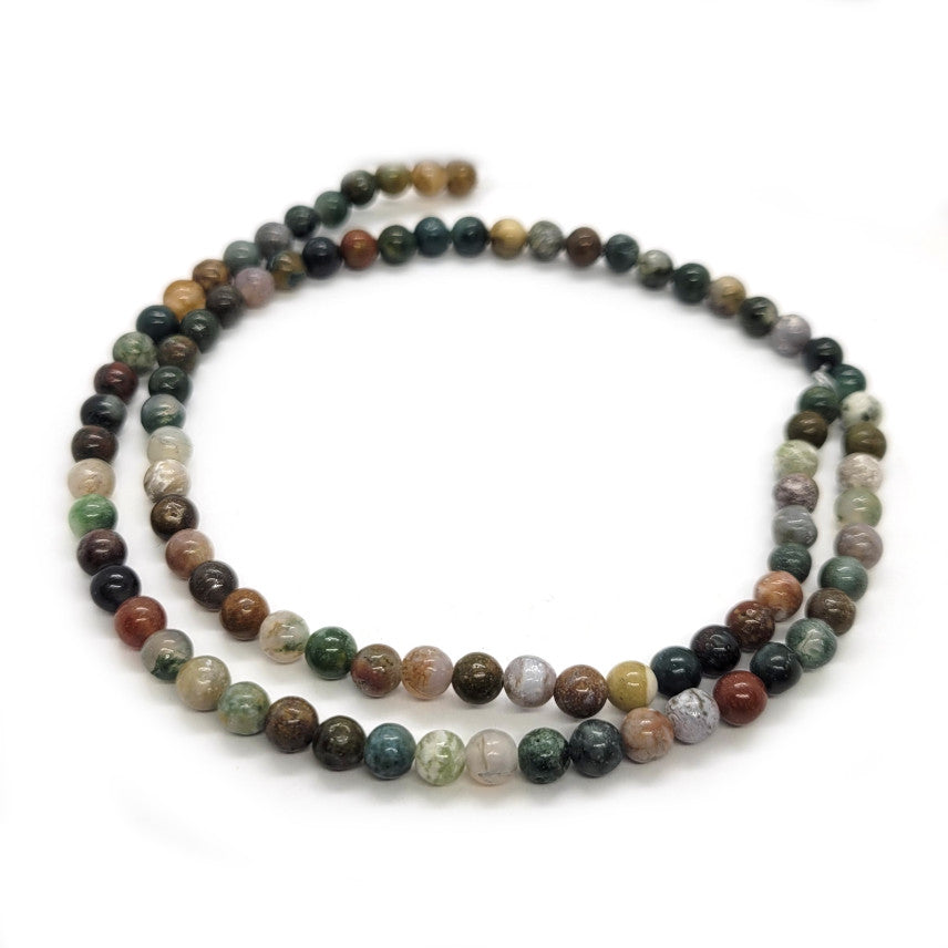 Fancy Jasper Round 4mm Beads