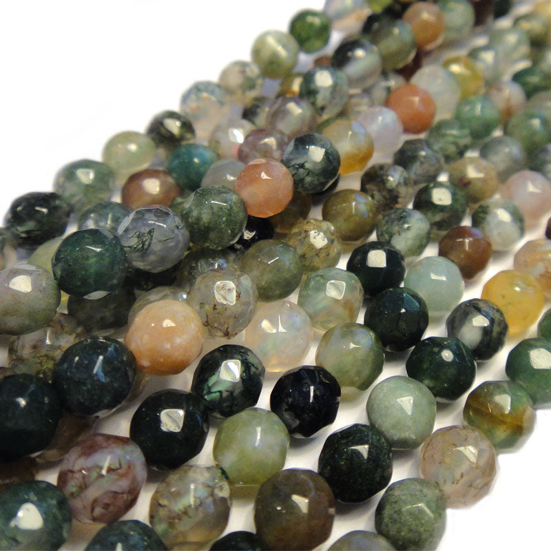 Fancy Jasper Faceted Round 4mm Beads