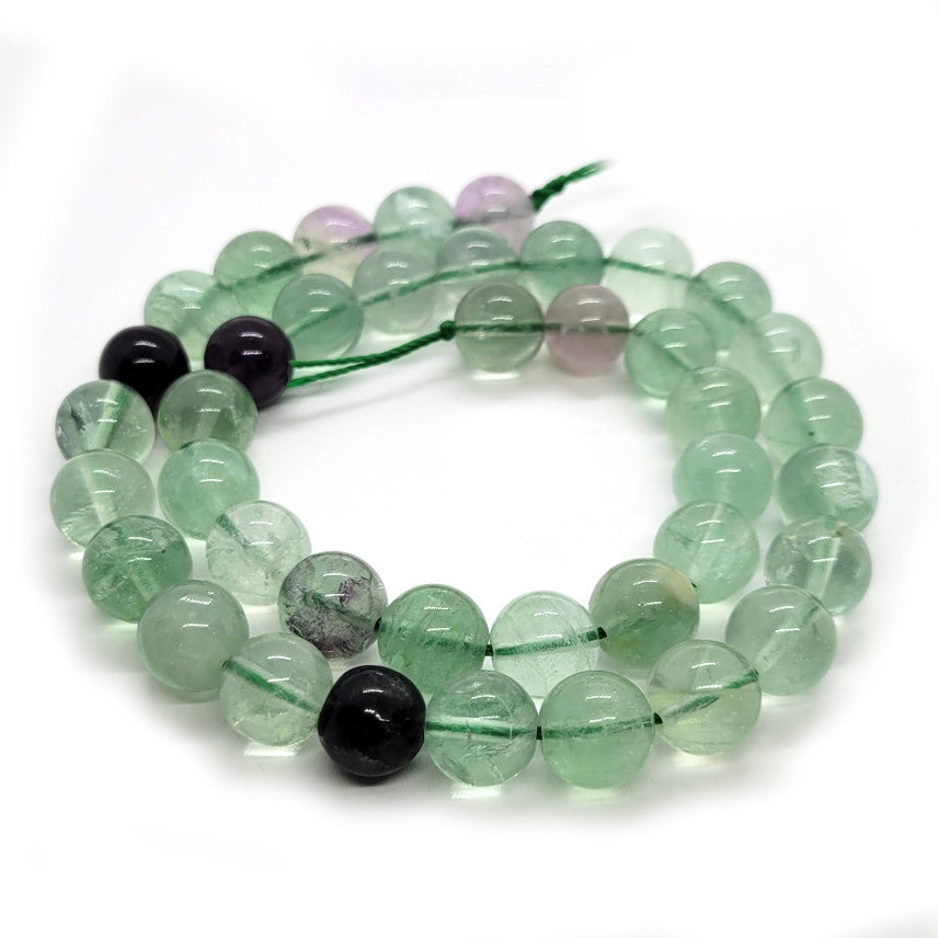 Fluorite 10mm Round Beads