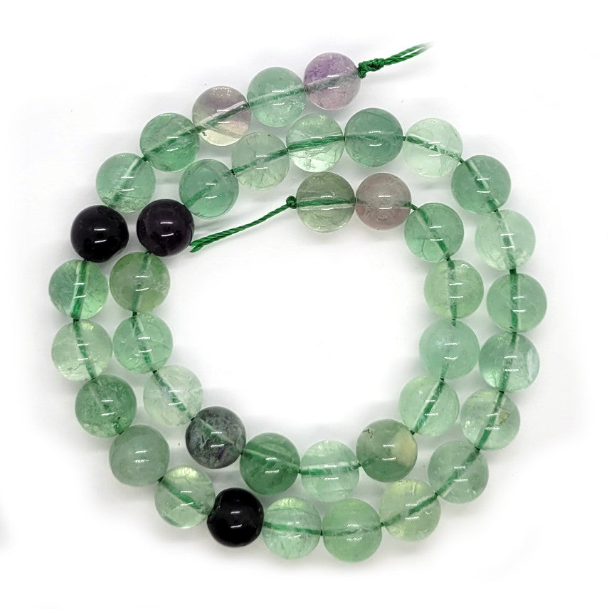 Fluorite 10mm Round Beads