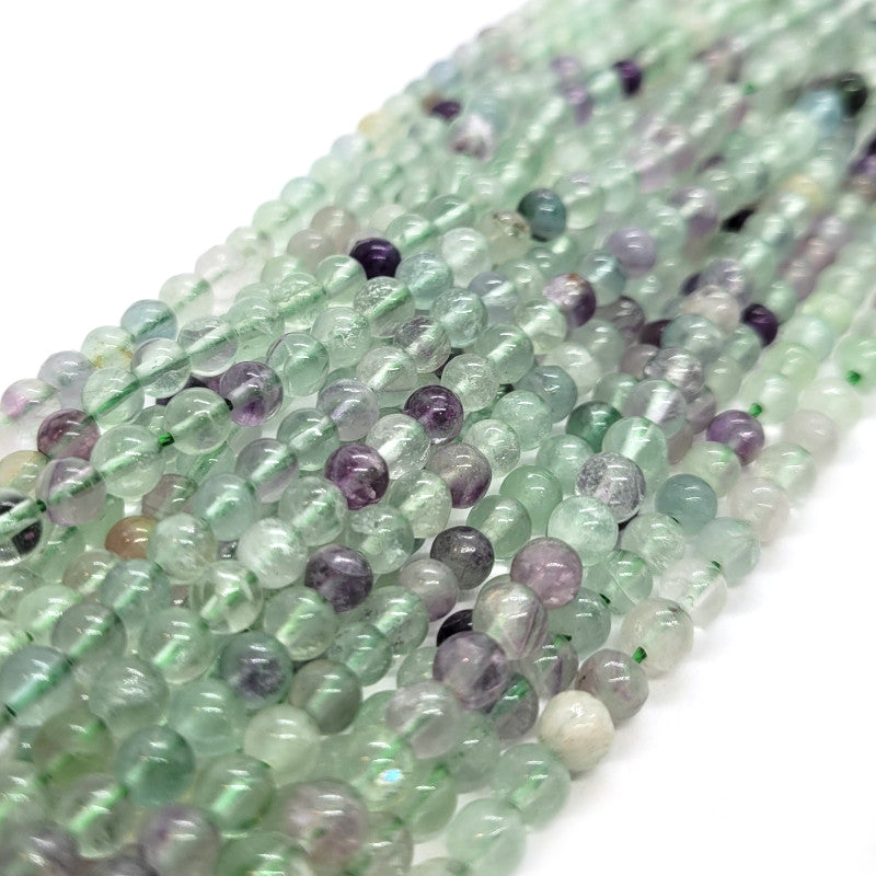 Fluorite 4mm Round Beads