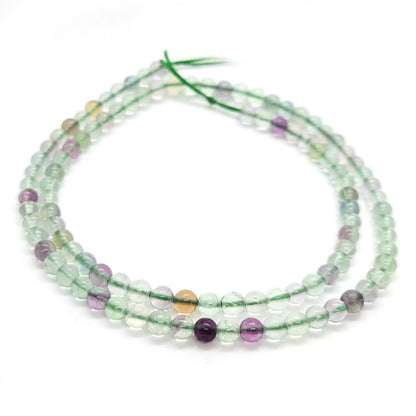 Fluorite 4mm Round Beads