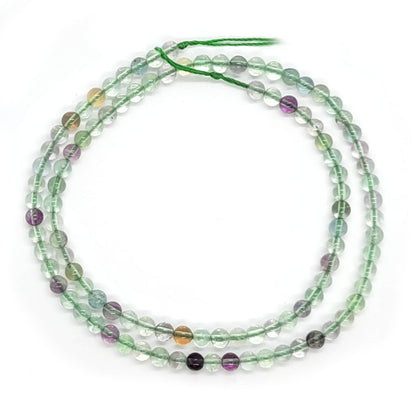 Fluorite 4mm Round Beads