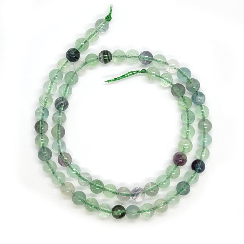 Fluorite 6mm Round Beads