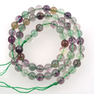 Fluorite 6mm Round Beads