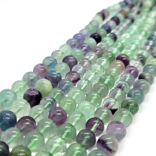 Fluorite 8mm Round Beads