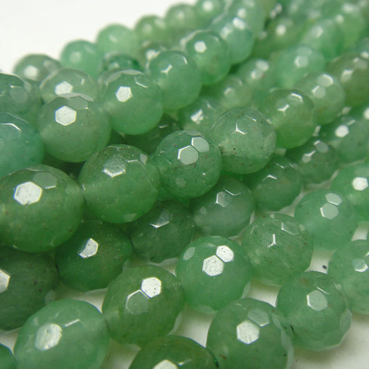 Green Aventurine Faceted 8mm Round