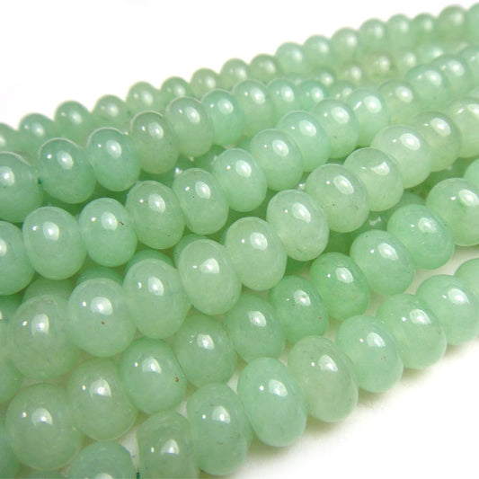 Green Aventurine Rondelle Beads