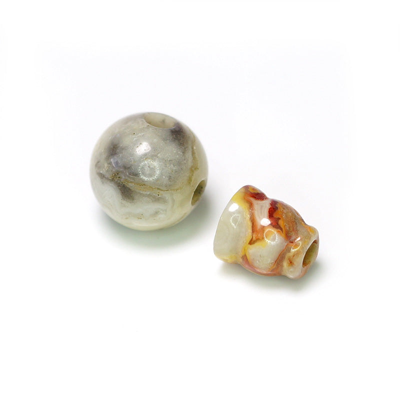 Crazy Lace Agate Guru Bead 10mm 