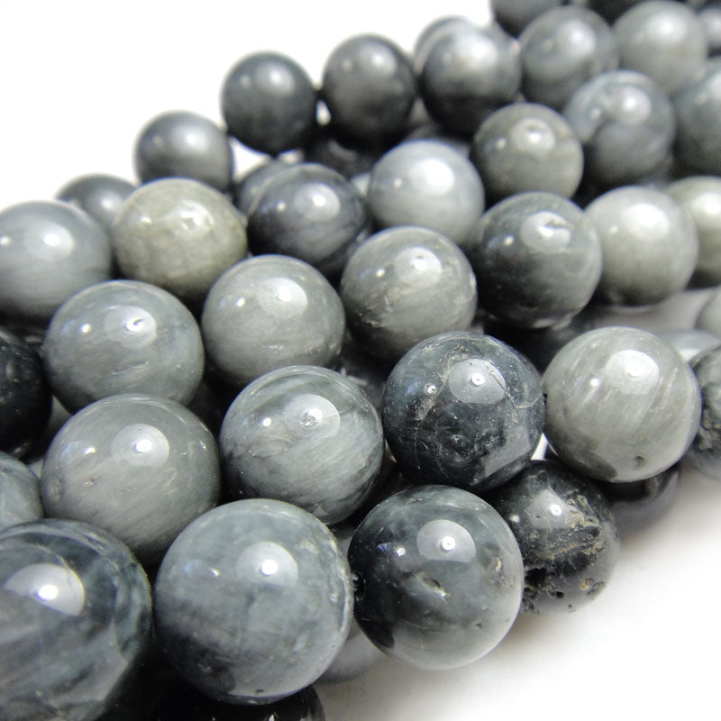 Hawk's Eye 10mm Round Beads