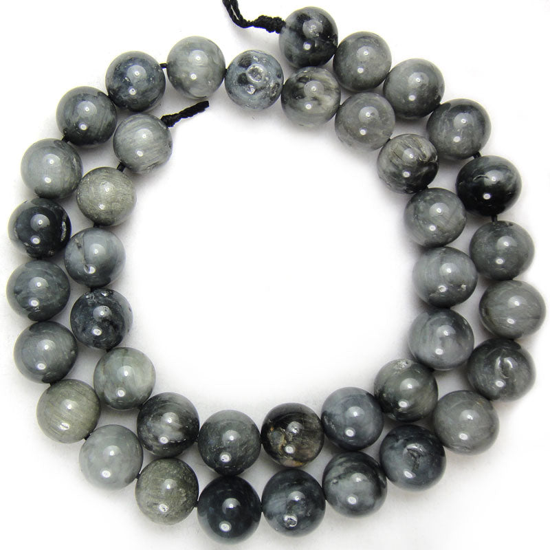 Hawk's Eye 10mm Round Beads