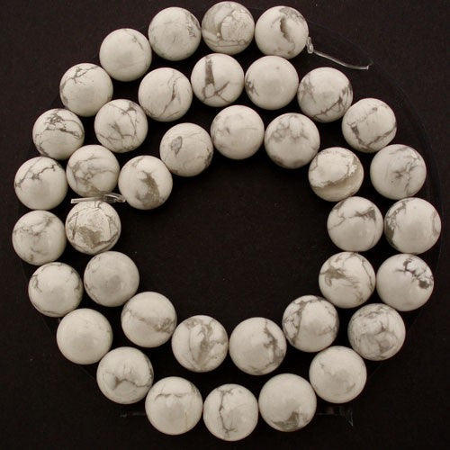 Howlite 10mm round beads