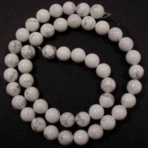 Howlite 8mm round beads