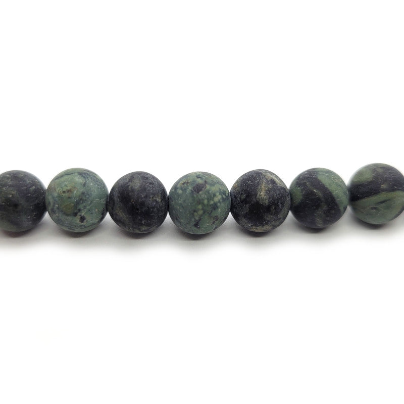 Kambaba Jasper Matte 8mm Round Beads 