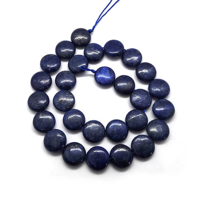 Lapis Lazuli 14mm Coin Beads 