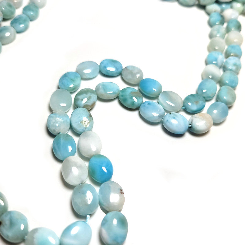 Larimar Oval 7x9mm Beads