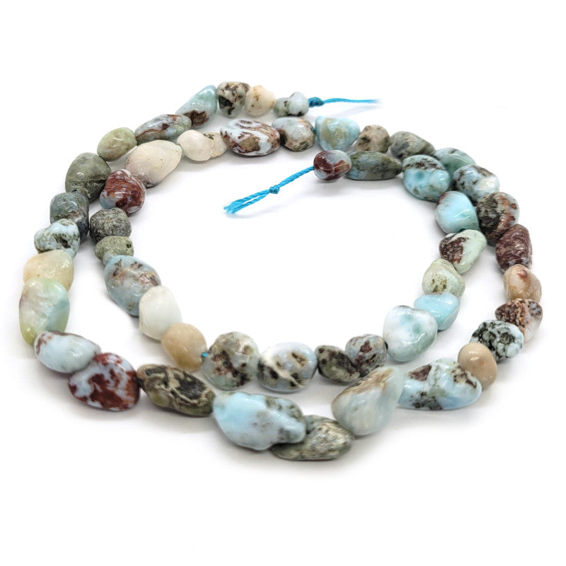 Larimar Nugget Beads