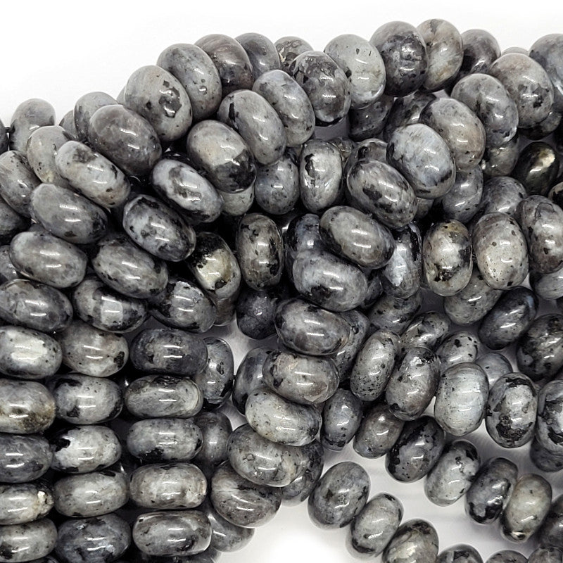 Larvikite 5x10mm Rondelle Beads