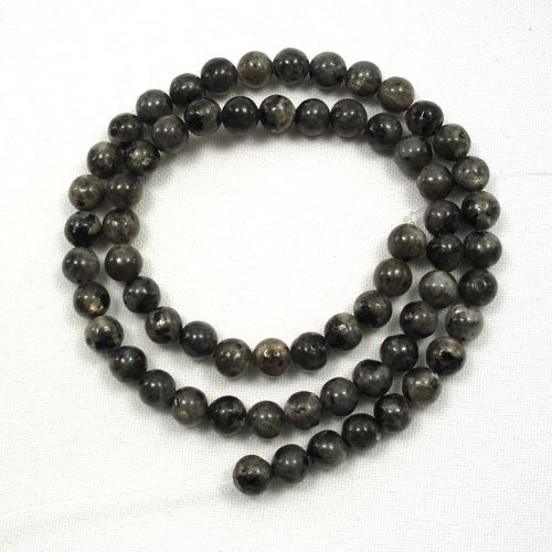 Larvikite 6mm Round Beads