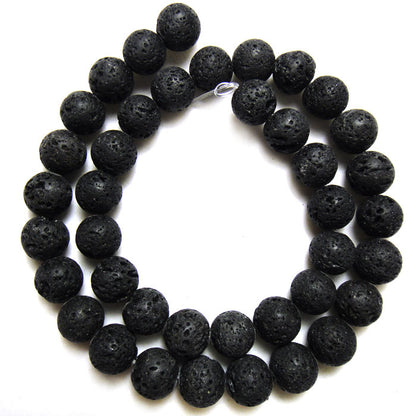 Lava Rock 10mm Round Beads