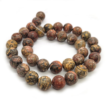 Leopardskin Jasper 10mm Round Beads 