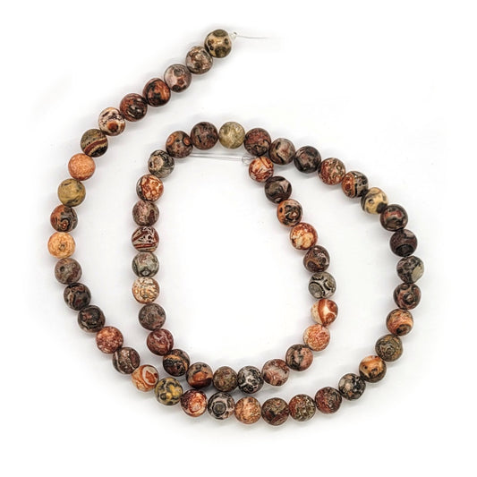 Leopardskin Jasper 6mm Round Beads