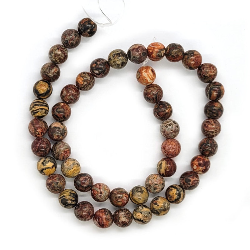 Leopardskin Jasper 8mm Round Beads