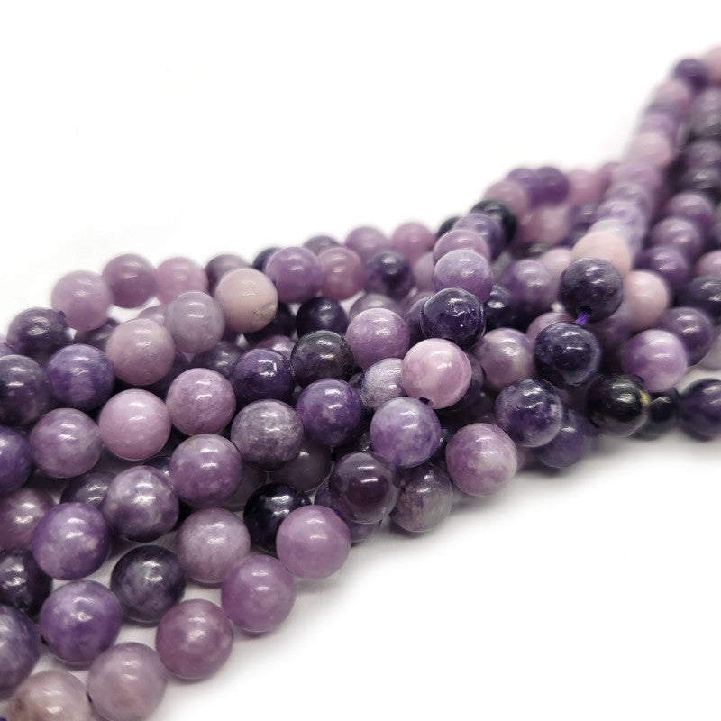 Lepidolite 6mm Round Beads