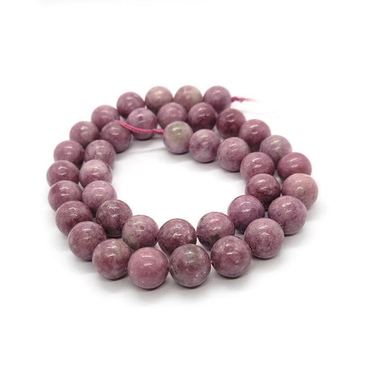 Lepidolite (A Grade) 10mm Round Beads