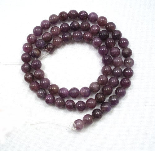 Lepidolite 6mm Round Beads