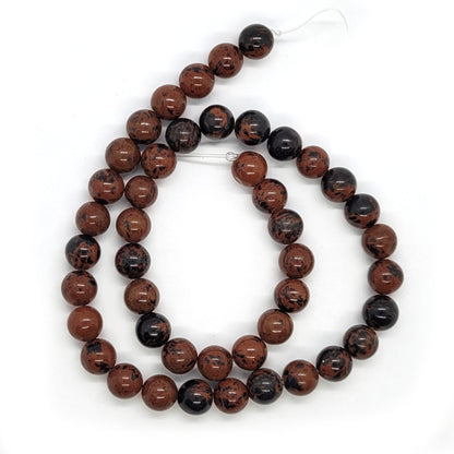 Mahogany Obsidian 8mm Round Beads