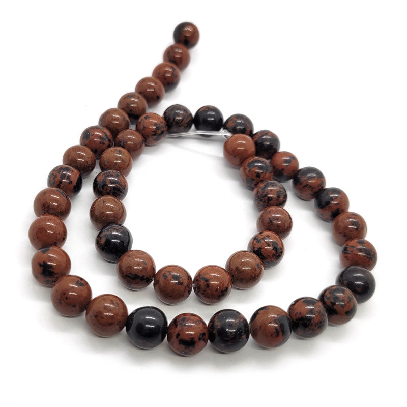 Mahogany Obsidian 8mm Round Beads