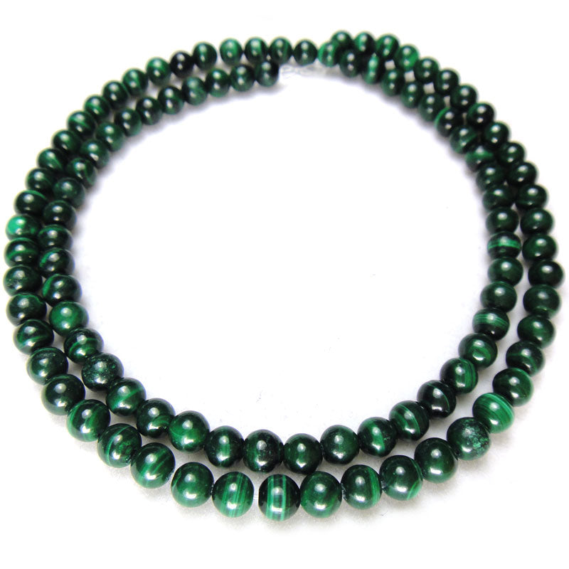 Malachite 4mm Round Beads